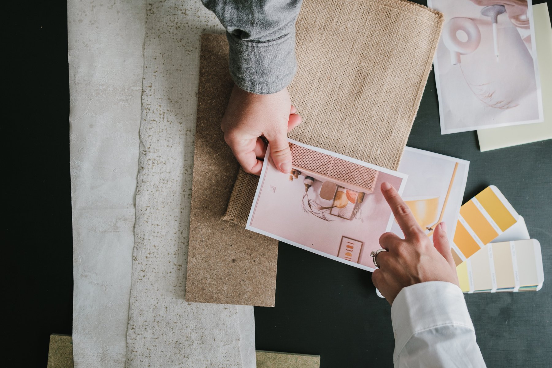 Interior Designers Selecting Materials